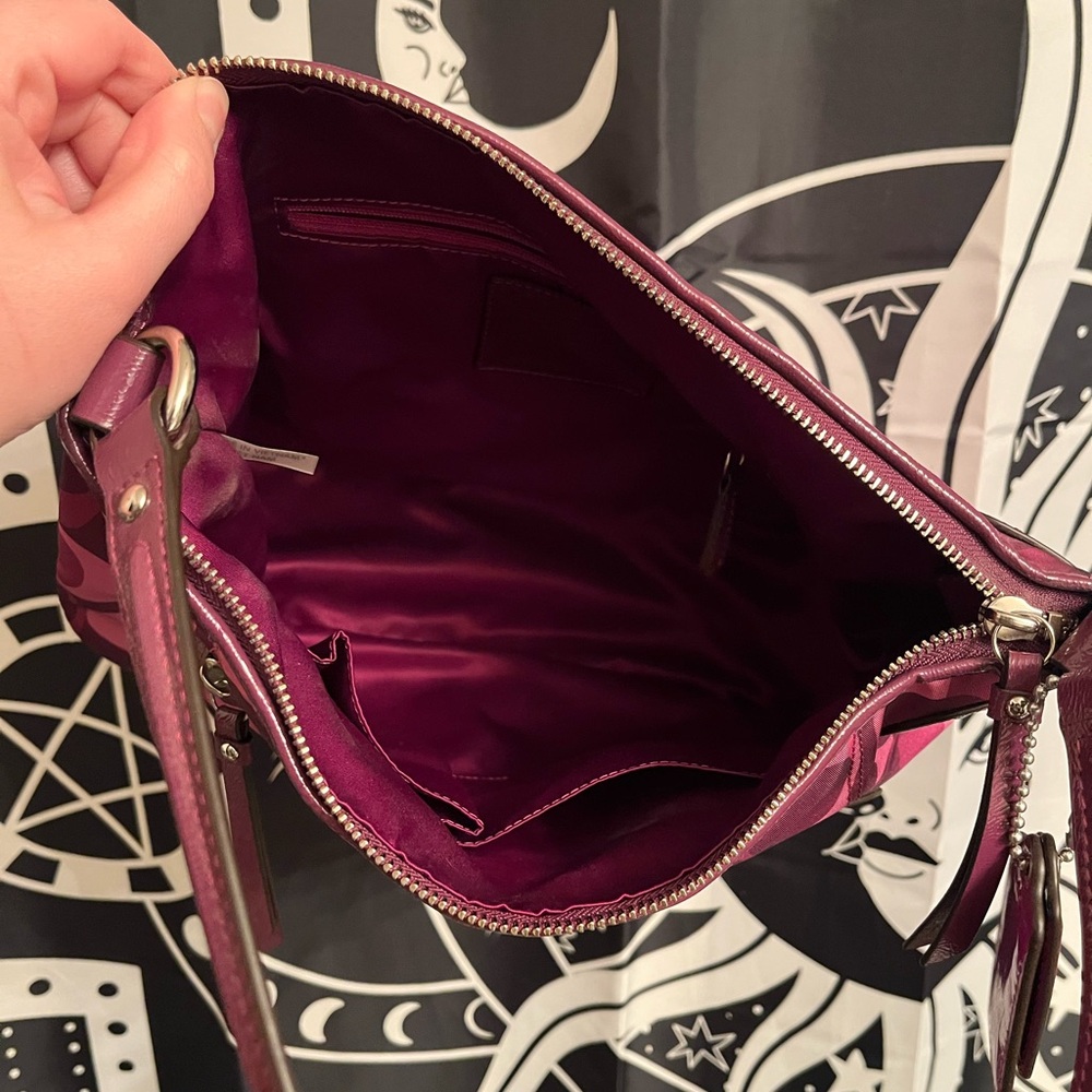 Purple Coach Logo Bag - Picture 3 of 5